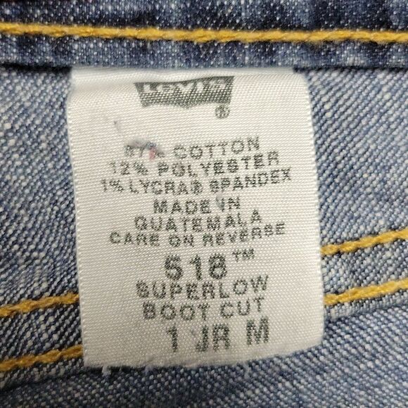 LEVIS 518 WOMENS SUPERFLOW STRETCH CUTOFF SHORTS SIZE JUNIORS 1 - Picture 5 of 8